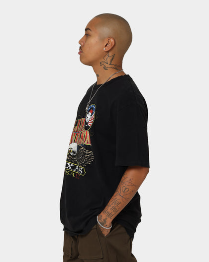 Willie Nelson Texas Eagles Vintage T-Shirt Washed Black