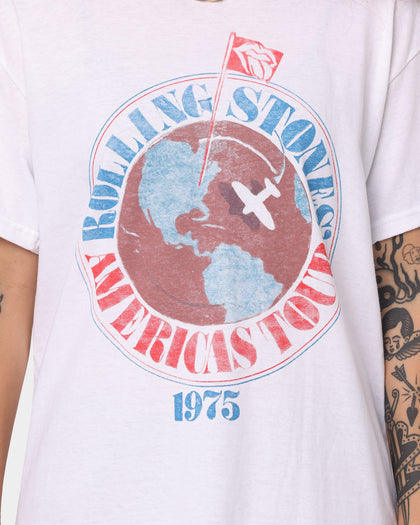 The Rolling Stones 1975 Americas Tour T-Shirt White