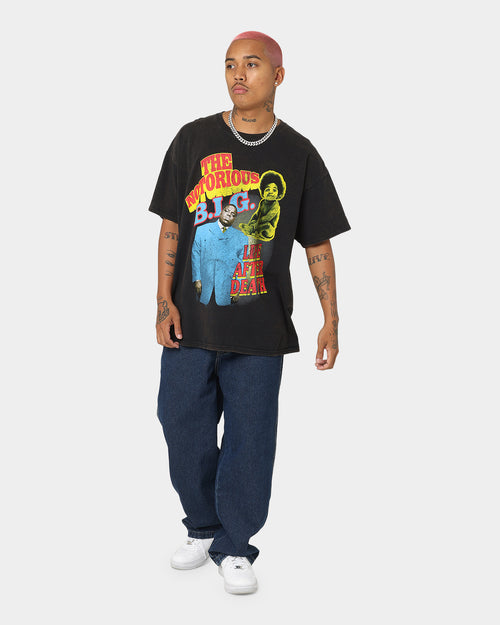 Notorious B.I.G Biggie Bootleg Vintage T-Shirt Black Wash