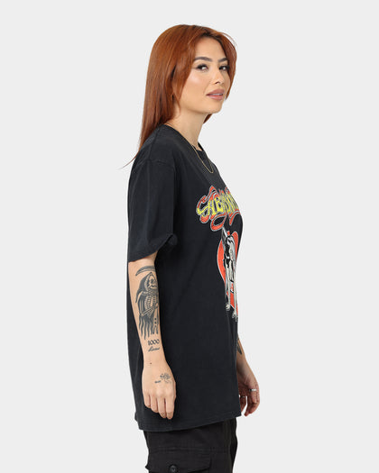 Aerosmith Angel Heart Vintage T-Shirt Washed Black