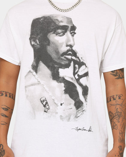 TUPAC Keep Ya Head Up T-Shirt White