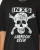 INXS Abandon Crewneck T-Shirt Washed Black