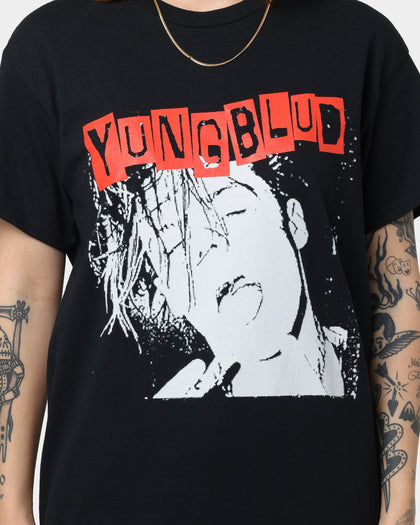 YUNGBLUD Universal Music X YUNGBLUD Stencil Photo T-Shirt Black