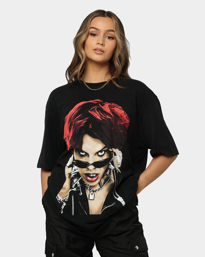 YUNGBLUD Life On Mars Tour Vintage T-Shirt Washed Black