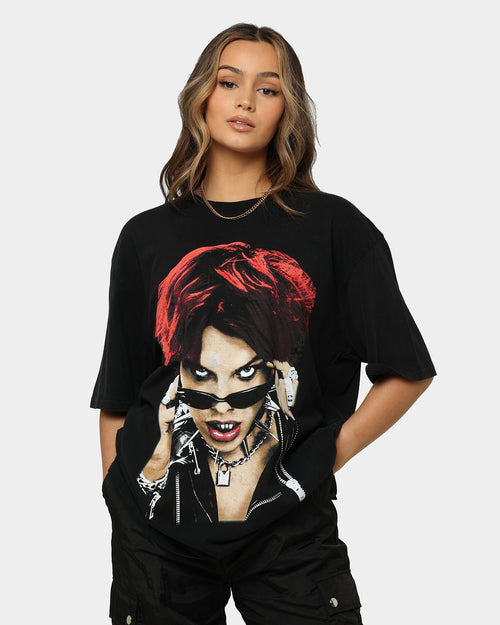 YUNGBLUD Life On Mars Tour Vintage T-Shirt Washed Black