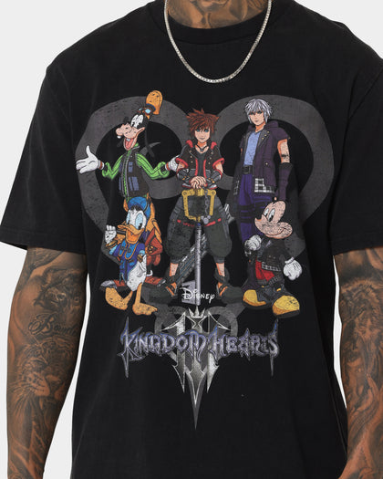 Disney Kingdom Hearts Vintage T-Shirt Washed Black