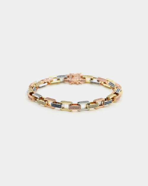 Saint Morta Tri Colour Bracelet Iced Multi