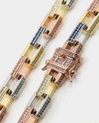 Saint Morta Tri Colour Bracelet Iced Multi