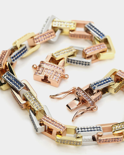 Saint Morta Tri Colour Bracelet Iced Multi