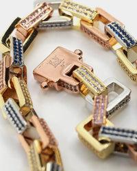 Saint Morta Tri Colour Bracelet Iced Multi