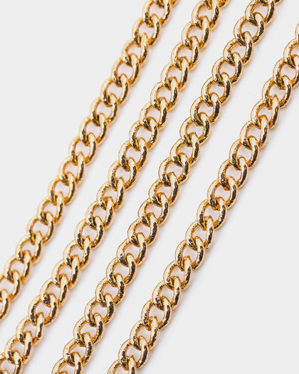 Wild For The Weekend Lightning Pendant Necklace Gold