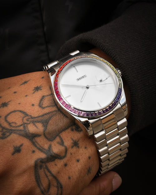 Saint Morta De Couler Watch Silver/Iced Rainbow