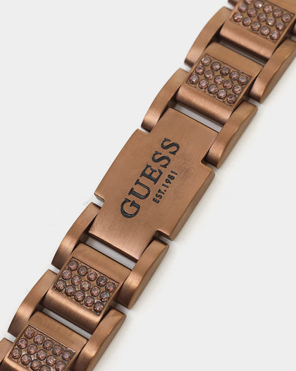 Guess Mainline Frontier 15mm Bracelet Chocolate Brown