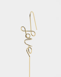 Raising Hell Women's Love Earring Cuff Gold