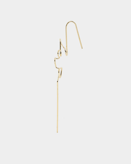 Raising Hell Women's Love Earring Cuff Gold