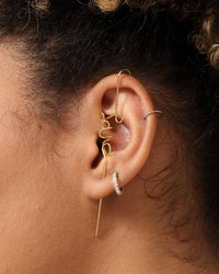 Raising Hell Women's Love Earring Cuff Gold