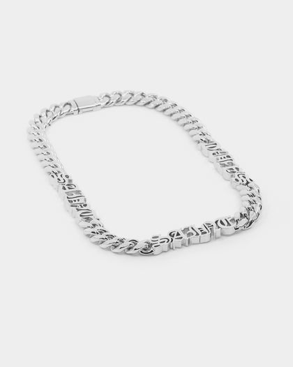 Saint Morta The 3 Saints Chain Necklace White Gold