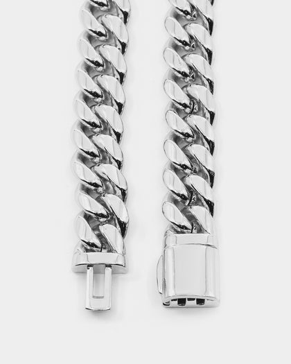 Saint Morta The 3 Saints Chain Necklace White Gold