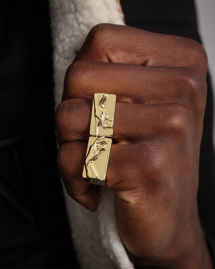 Saint Morta Hand Of God Ring Gold