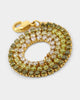 Saint Morta Micro Coloured Tennis Bracelet Gold/Green