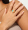 Raising Hell Women's Pastel Yin Yang Ring Blue/White/Gold