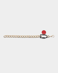 Wild for the Weekend Slam Dunk Basketball Bracelet Black/Gold/Red