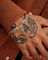 Wild for the Weekend T Bar Cross Bracelet Gold