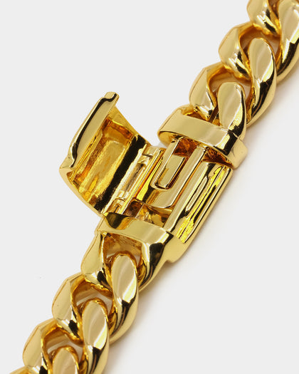 Saint Morta Custom Alpha 5 Letter Chain Gold