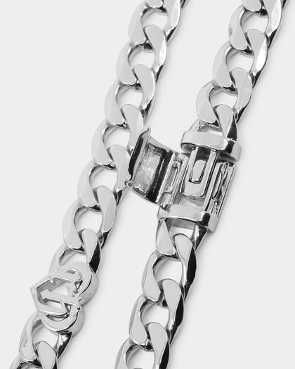 Raising Hell Women's Love Your Girl Chain Iced White Gold