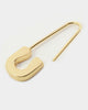 Raising Hell Women's Safety Pin Earrings Gold