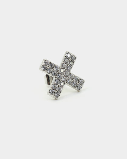 Saint Morta Marksman Earring Iced White Gold