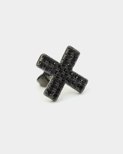 Saint Morta Marksman Earring Iced Black