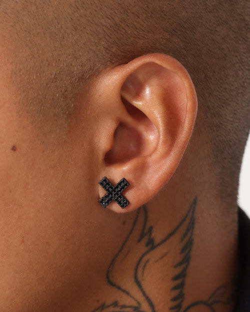 Saint Morta Marksman Earring Iced Black