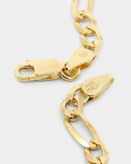 House Of Auric 4.8mm Figaro Chain 18K Gold Vermeil