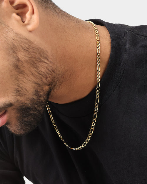 House Of Auric 4.8mm Figaro Chain 18K Gold Vermeil