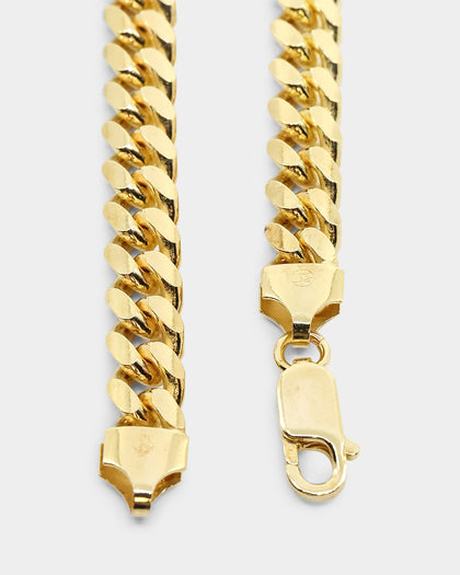 House Of Auric 7mm Cuban Chain 18K Gold Vermeil