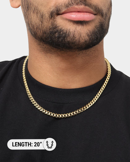 House Of Auric 7mm Cuban Chain 18K Gold Vermeil