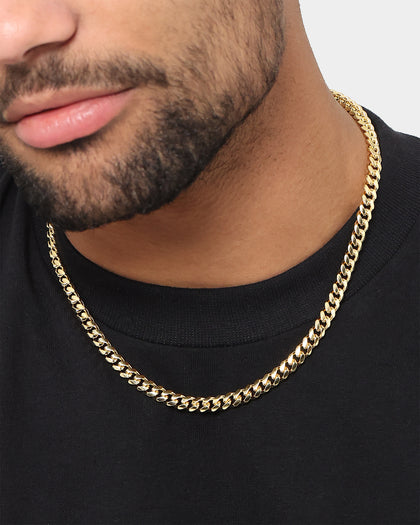 House Of Auric 7mm Cuban Chain 18K Gold Vermeil