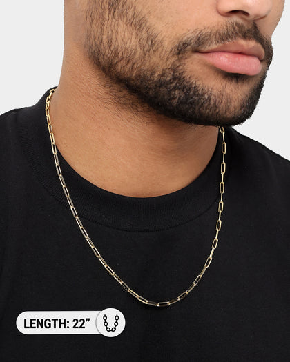 House Of Auric 10.5mm Long Cable Chain 18K Gold Vermeil