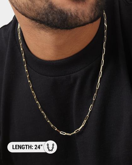 House Of Auric 10.5mm Long Cable Chain 18K Gold Vermeil