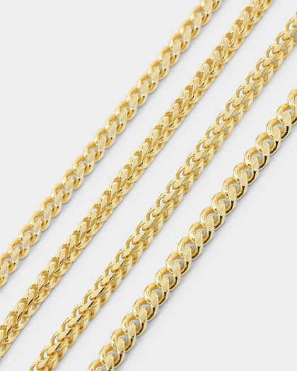 House Of Auric Cuban & Franco Stack 18K Gold Vermeil