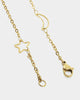 Raising Hell Women's Moon And Stars Necklace Gold