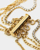 Raising Hell Women's 4 Chain Customisable Clasp Gold