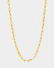 Raising Hell Women's Customisable Long Cable Necklace Gold