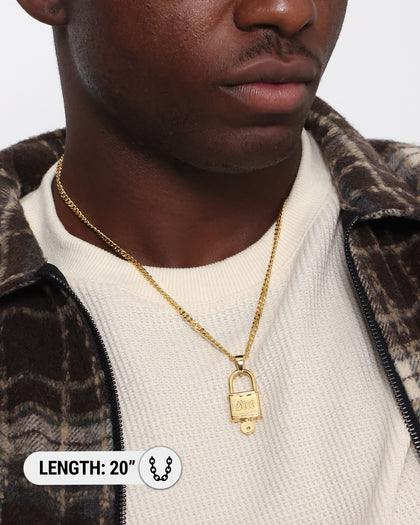 Saint Morta Locked and Found Chain Gold