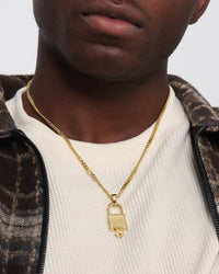 Saint Morta Locked and Found Chain Gold