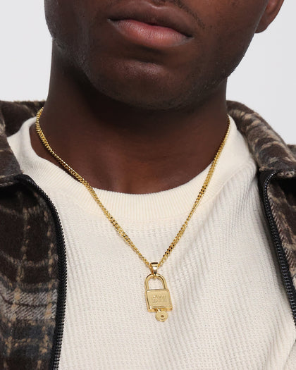 Saint Morta Locked and Found Chain Gold