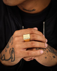 Saint Morta SM Signature Ring Gold