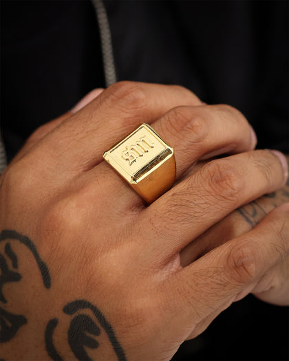 Saint Morta SM Signature Ring Gold