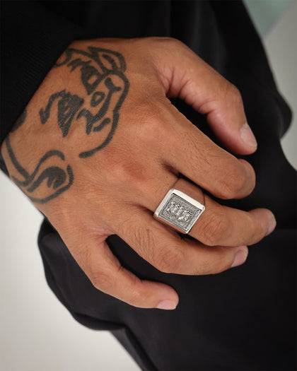 Saint Morta SM Signature Ring White Gold